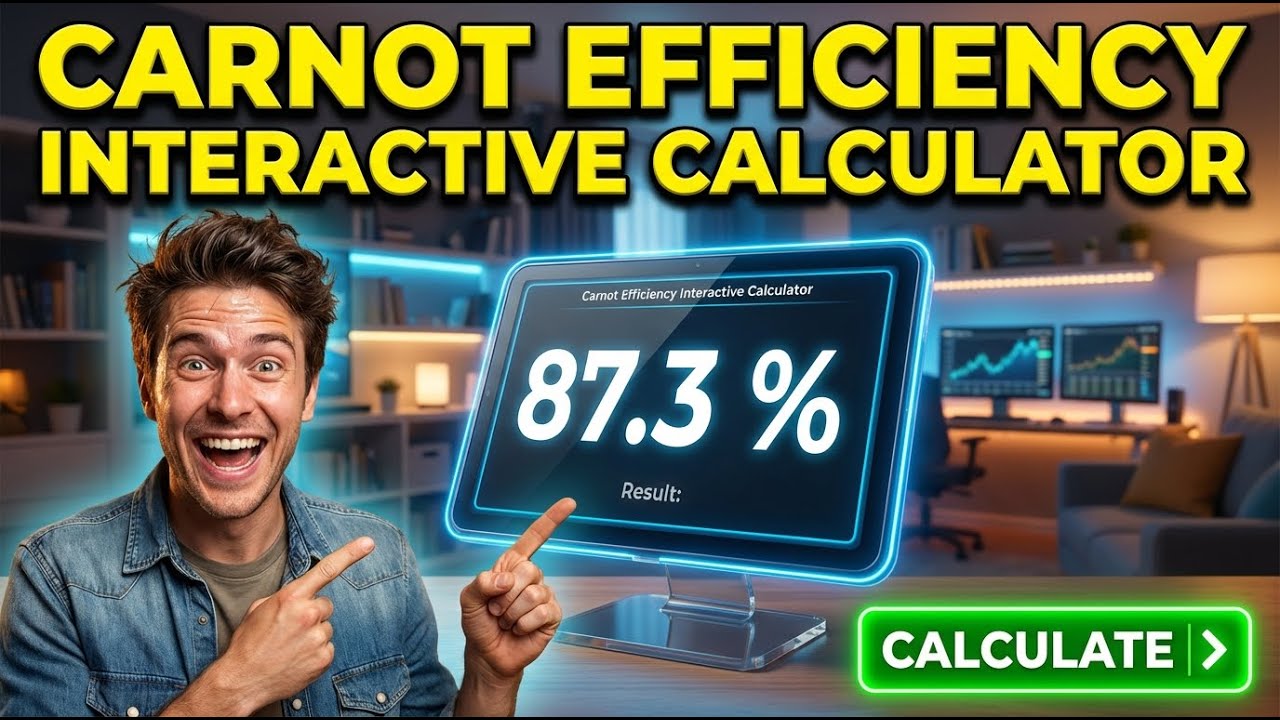 Carnot Efficiency Interactive Calculator