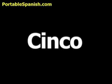 Spanish word for five is cinco