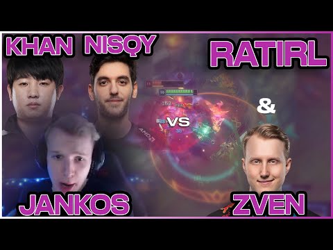 JANKOS, KHAN and NISQY play against ZVEN and RATIRL | Jankos Stream Highlights