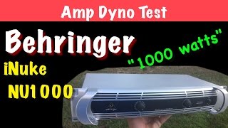 Video thumbnail for Behringer iNuke NU1000 Amp Dyno Test by Williston Audio Labs