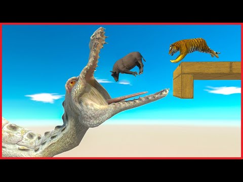 EPIC JUMP OVER ALPHA DINOSAURS - Animal Revolt Battle Simulator