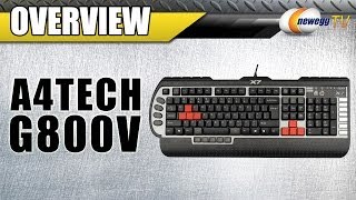 Video thumbnail for A4Tech G800V Anti-Ghosting 8-Key Rollover USB PC Gaming Keyboard Overview - Newegg TV by Newegg Products