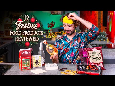 Taste Testing 12 FESTIVE FOOD Products!! | Sorted Food