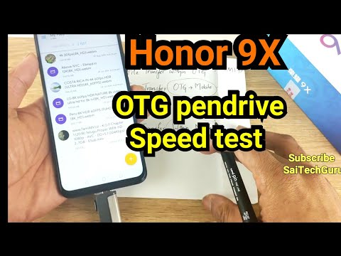 Honor 9x pro  otg pendrive data transfer speed test