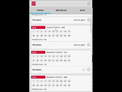 Résultats Keno Video
