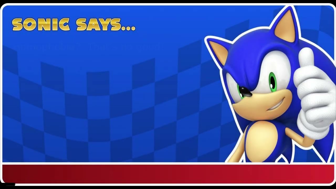 Sonic Says...