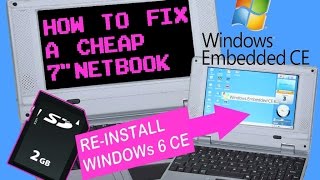 How To - Fix a 7" Mini Netbook Smartbook by Re-Installing Windows CE 6.0 + Device Tour