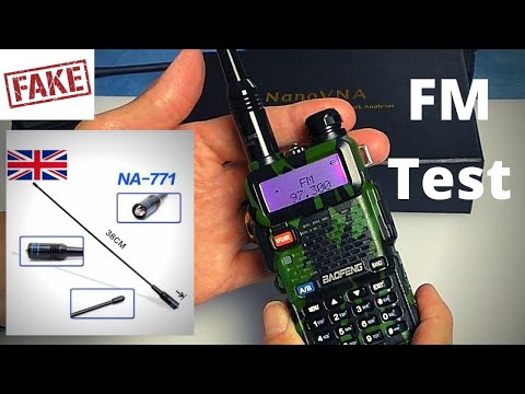 Fake Nagoya NA-771 FM test with Baofeng UV5R