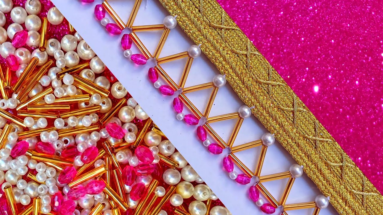 Do we have such beautiful embroidery training?#DIY💖⚘️💖