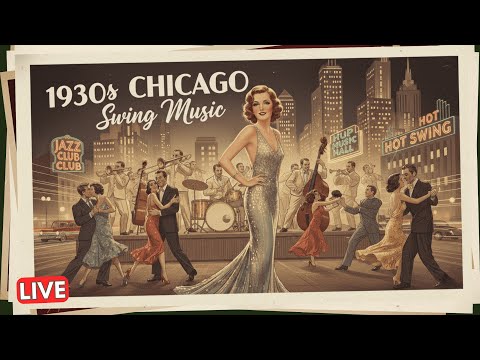 1930s Chicago Swing Music 🎶 Hot Jazz, Barrelhouse Piano & Noir Nightlife