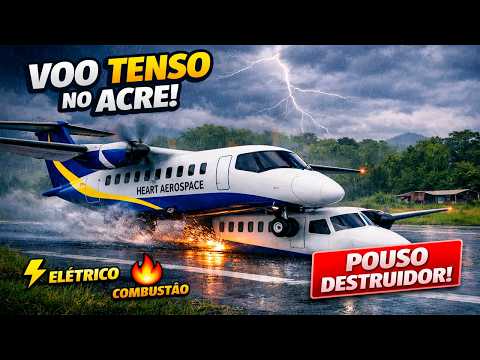 MSFS 2024 Voo Elétrico no Acre – De Rio Branco a Assis Brasil com o Heart Aerospace ES-30