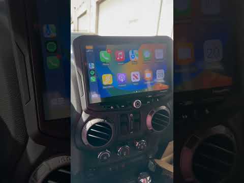 Jeep Wrangler JK 10 inch screen upgrade #jeep #jeepwrangler #jeeplife #viral #viralreels #shorts