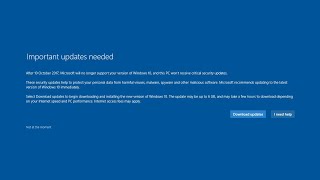 Every Windows End of Support message (2024 Edition)