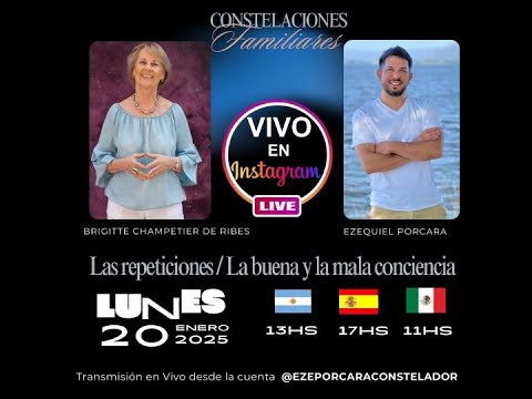 ENTREVISTA Brigitte"Las REPETICIONES BUENA/MALA CONCIENCIA"EzequielPorcada #constelacionesfamiliares