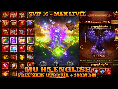 Game Free ALL - English MU H5 - SVIP 16 + Free Skin UTR + Full Box Skin UR + Max LeveL