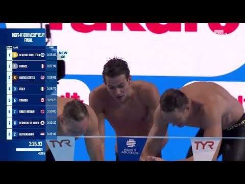 THOMAS CECCON WSC Singapore 2025 ITALY 4x100 MEDLEY 3.28.72