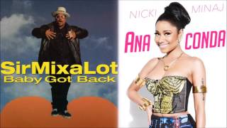 Nicki Minaj vs Sir Mixalot - Baby Anaconda (Marcie&#39;s Mashup)