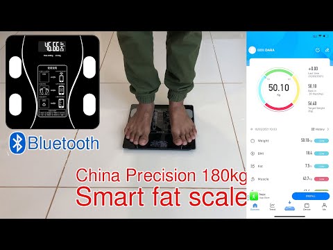 Unbrand Bluetooth Digital Body Weight Scale, For Home, Maximum