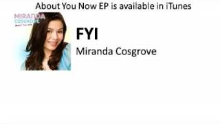New Song! FYI   Miranda Cosgrove with Lyrics on Screen HQ
