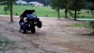 preview picture of video 'Golf Cart Wheelie'