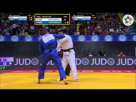 Zebeda Rekhviashvili (GEO) vs. Neal Van de Kamer (NED) -81kg IJF Grand Prix Zagreb 2015