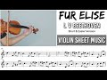 Free Sheet || Fur Elise - L V Beethoven || Violin Sheet Music