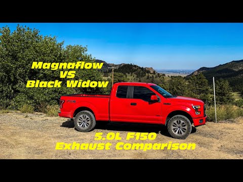 2017 5.0 Ford F150 Magnaflow 14419 Vs Black Widow Venom 250 Muffler!! 5.0L Coyote F-150 Exhaust!!