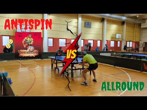 ANTISPIN VS ALLROUND | STORKRAFT DER-MATERIALSPEZIALIST | TABLE TENNIS CHAMPIONSHIP MATCH