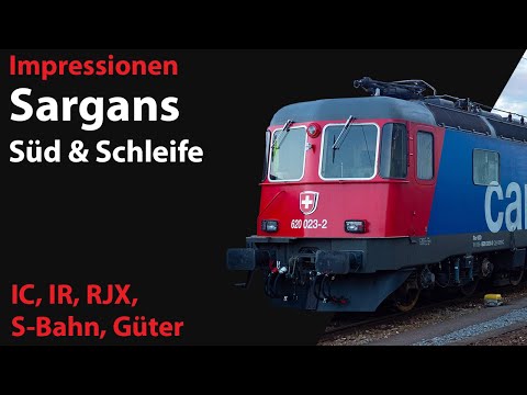 Impressionen von Sargans Süd und Schleife | IC, IR, RJX, S-Bahn, Güter