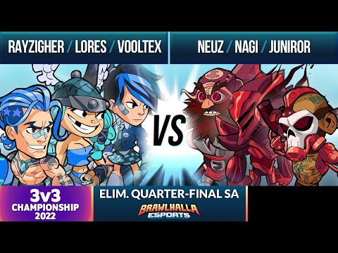 Rayzigher, Lores, & Vooltex vs Neuz, Nagi, & JuniorMoraes - Elimination Quarter-Final - SA 3v3