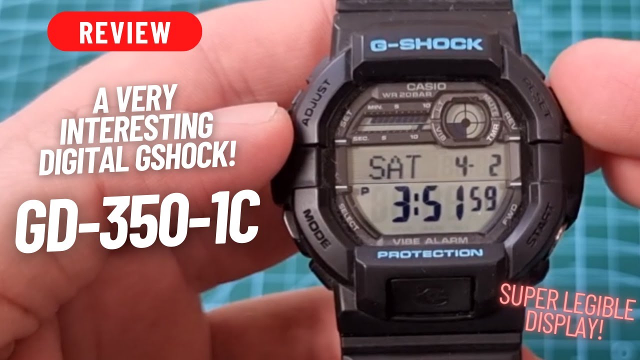 A VERY QUIRKY GSHOCK! GD-350-1C REVIEW