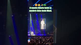 ❤️ El gran Roberto Carlos se presentó en concierto desde la ciudad de Miami #viral #musica #brasil