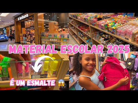 COMPRANDO MATERIAL ESCOLAR 2025 - LIVRARIA LEITURA | 5 ANO ENSINO FUNDAMENTAL.