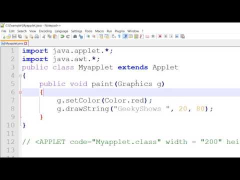 Introduction to Java Applet Hindi