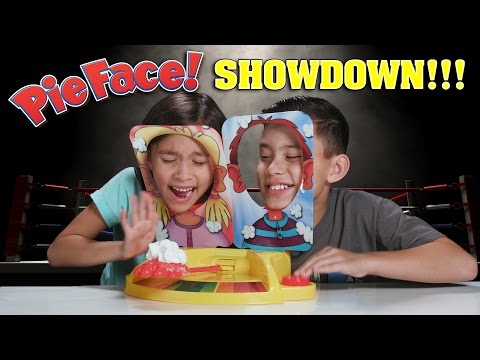 PIE FACE SHOWDOWN!!! Whipped Cream CHALLENGE! Video