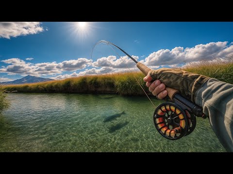 Fly Fishing Small Spring Creek For Large Brown Trout