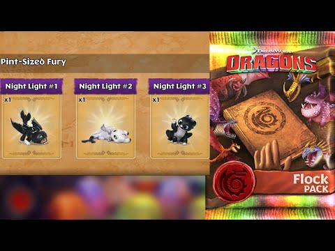 Flock PACK - Pint-Sized Fury - Dragons:Rise of Berk