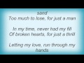 Los Lobos - Just A Man Lyrics