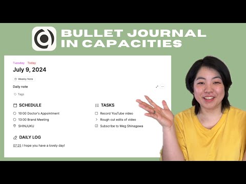 Bullet Journal in Capacities (Daily & Weekly Setup)