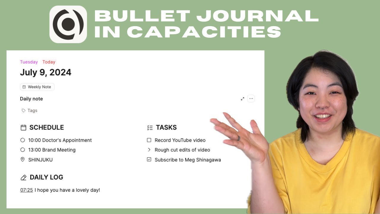 Bullet Journal in Capacities (Daily & Weekly Setup)