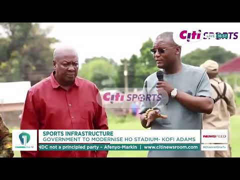 Kofi Adams Announces Plans to Upgrade Ho Sports Stadium