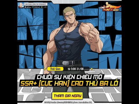 Gacha SSR+ Cao thủ ba lỗ( Tanktop Master SSR+) - Tướng anh hùng đầu tiên của team và pha gacha...