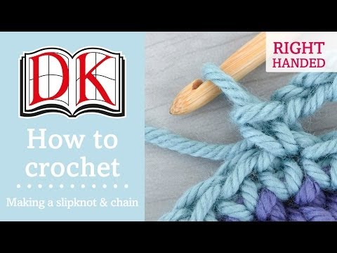 How to Crochet: Making a Slip Knot and Chain Right Handed