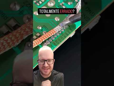 Reparo de Placa com Malha Dessoldadora USADA ERRADO? Eletronica Facil