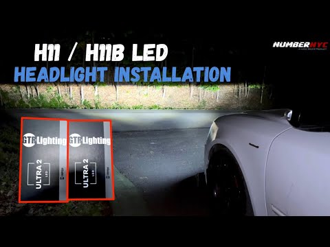 H11 / H11B LED Ultra 2.0 GTR Lighting Headlight Installation