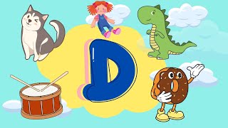 Words That Start with D| Words That Start with Letter D for Toddlers | Kids Learning Videos