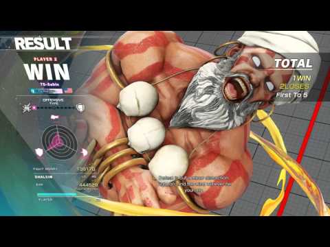 SF5 Netplay Sets - TS Nerdjosh (Rashid) vs TS Sabin (Dhalsim) [720p/60fps]