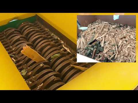 SHRED TEST - Wood and Paper - H-50 Shredding System | CM Shredders