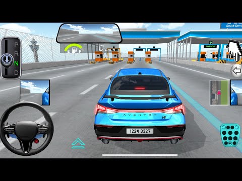 New Blue Hyundai Elantra For Parking - 3d Driving Class android game || Car Game #gameplay #cargame