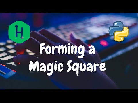 Forming A Magic Square By Using Python